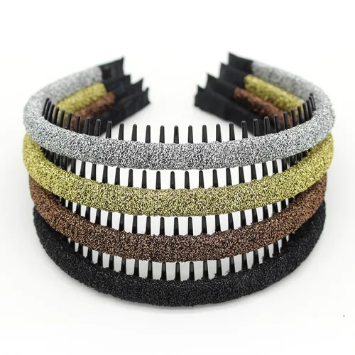 Miniatura 21 de JOBAND Diadema de Aro con Púas Multicolor, Diadema con Peine, Accesorios para el Cabello Suave y Cómodo, Antideslizante para Mujeres/Niñas