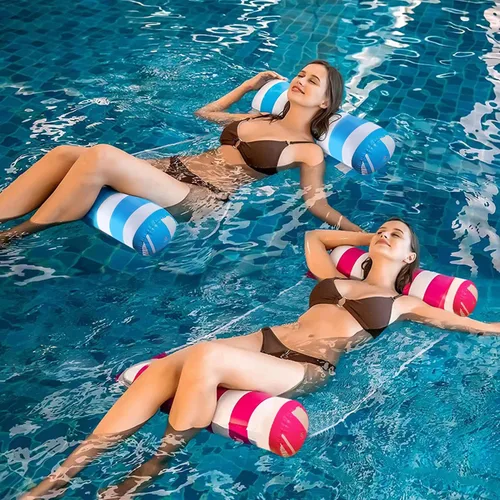 Miniatura 3 de 8/2 Pack Inflatable Pool Floats Adult,Plus Size 4-in-1 Multifunctional Pool Hammock Floating Lounge Chairs,Suitable for Vacation,Leisure,Pool Parties