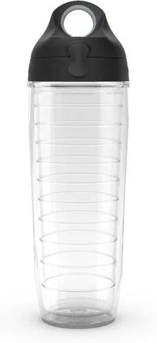 Miniatura 51 de Taza de viaje Tervis de doble pared transparente y colorida con tapa fabricada en Estados Unidos mantiene las bebidas frías y calientes, 24 onzas