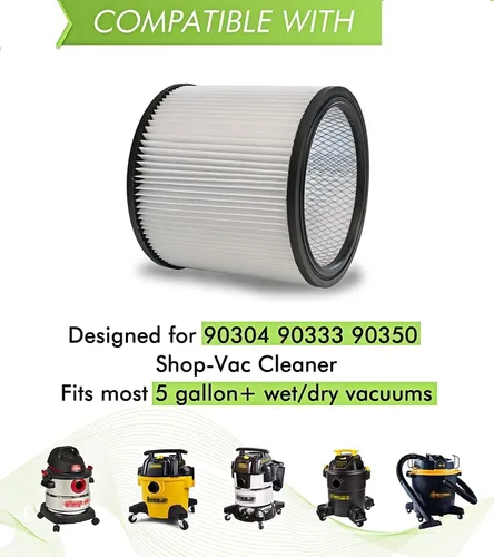 Miniatura 3 de Filtro de repuesto para filtros de aspiradora de tienda 90304 90585, 90107, 90350, 90333, filtro de aspiradora en seco y húmedo, se adapta a