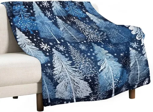 Miniatura 37 de Elegante manta de Navidad con diseño de ciervos y bayas rojas y verdes, diseño de renos de invierno, con diseño de ciervos y bayas rojas, manta