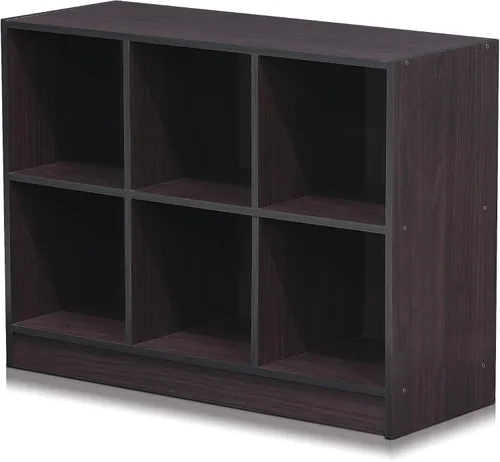 Miniatura 7 de Furinno BASIC - Estantería de 6 cubos, biblioteca de 3 x 2 con compartimentos de almacenamiento, 11.9 x 31.6 x 23.6 pulgadas, para sala de estar
