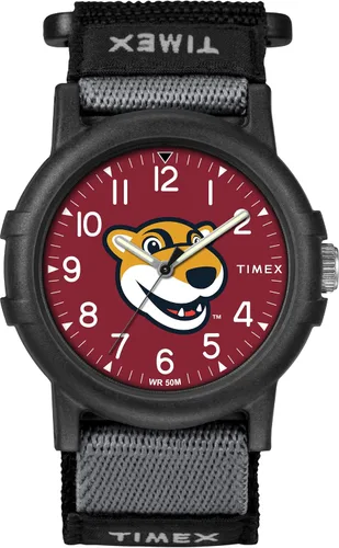 Miniatura 2 de Timex Reloj unisex Collegiate Recruit de 1.496 in - Tennessee Volunteers con correa de tela negra Texas Tech Red Raiders