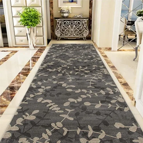 Miniatura 3 de Alfombras de pasillo tradicionales para pasillo, alfombras largas con respaldo de goma antideslizantes impresas de 3.3 ft/4.9 ft/6.6 ft/8.2 ft/9.8