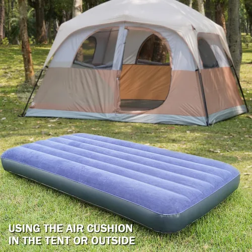 Miniatura 6 de KAMPKEEPER - Cama de Campamento, Camas de Campamento para Adultos, Cama Plegable de Campamento con Colchón de Aire Inflable y Bolsa de Transporte