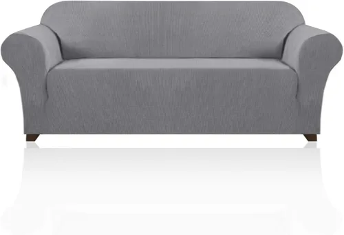 Miniatura 79 de PrinceDeco Funda elástica para sofá de 3 cojines, protector de muebles con parte inferior elástica antideslizante, apta para perros