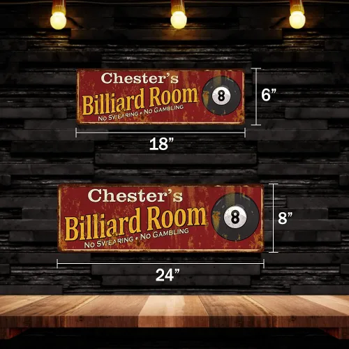 Miniatura 2 de Chico Creek 106180008001 - Señal personalizable para sala de juegos (2.4 x 7.1 in), color rojo