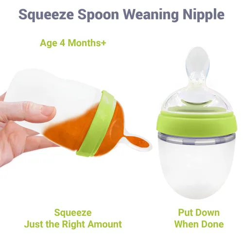 Miniatura 5 de Ultimate Weaning and Transitional Nipple Kit compatible con biberones Comotomo de 5 oz y 8 oz a partir de 4 meses