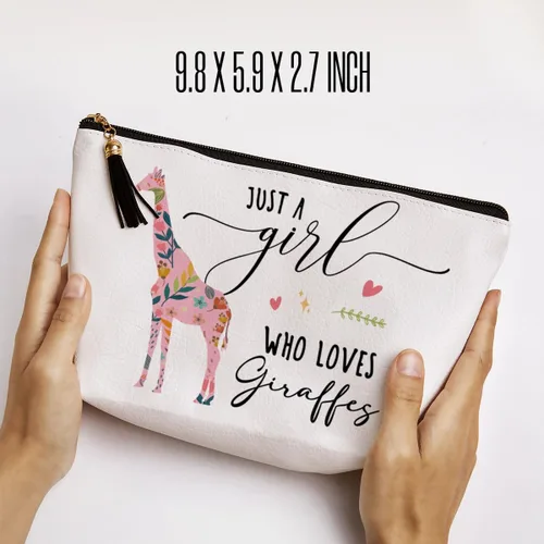 Miniatura 4 de Bolsas de maquillaje para entusiastas de los animales - Regalos para mujeres y madres, Giraffes, Jirafas