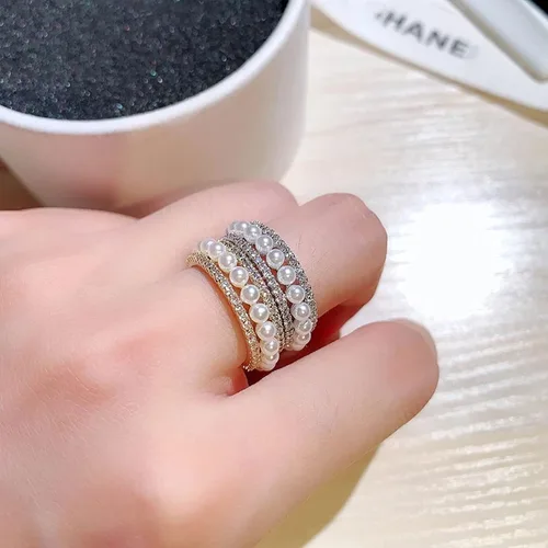 Miniatura 5 de Adornos de diamantes de imitación de 1 yarda con elegante cadena de diamantes de imitación de cristal de perlas para decoración de bricolaje