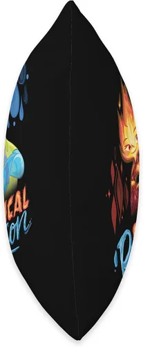 Miniatura 2 de PIXAR Disney Elemental Chemical Reaction Ember & Wade - Almohada de 16 x 16 pulgadas, multicolor