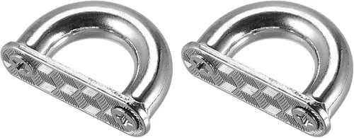 Miniatura 12 de uxcell Hebilla de puente de arco, conector de anillo en D de metal, grillete para colgar bolsas, correa de bolso, bricolaje y manualidades Tono