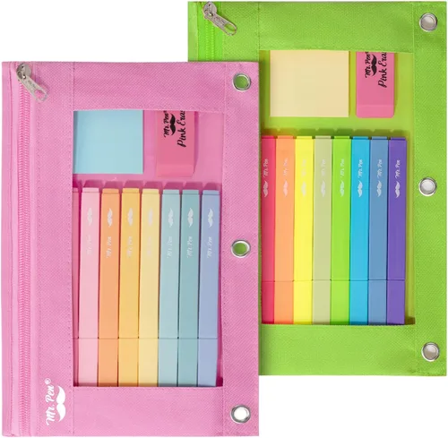 Miniatura 41 de Mr. Pen - Estuche para lápices de 2 piezas - Estuche con cremallera para lápices para carpeta de 3 anillas