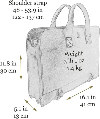 Miniatura 7 de Time Resistance Maletín de cuero para portátil maletín de acoplamiento bolsa de mensajero para hombres y mujeres