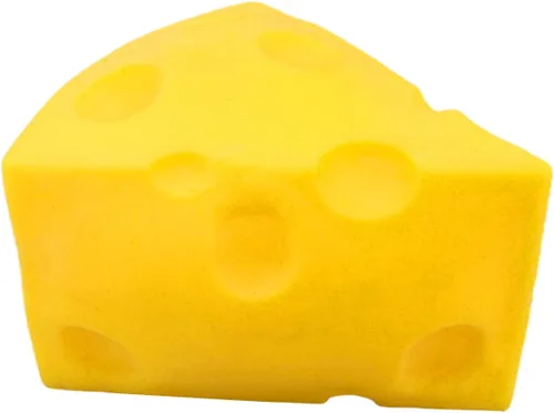 Miniatura 5 de 1 pieza de juguete de queso estrujable para aliviar el estrés, juguete de simulación de queso suave y novedoso, juguete de cumpleaños (queso)