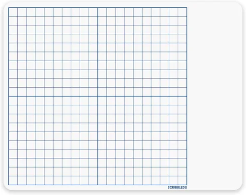 Miniatura 8 de Pizarra blanca de borrado en seco de 11 x 14 pulgadas, pizarra de borrado en seco de doble cara con cuadrícula para el hogar, escuela, aula, niños