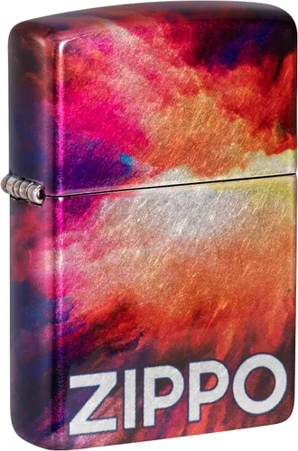 Zippo Encendedor de bolsillo cromado con diseño Tie Dye 540