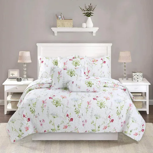 Miniatura 2 de Chintz - Juego de edredón de 3 piezas, juego de cama de algodón, tamaño King