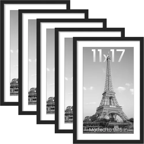 Miniatura 59 de upsimples - Portarretratos de 11 x 14 para galería de fotografías. Marcos para fotos de 8 x 10 pulgadas con paspartú o de 11 x 14 pulgadas sin Dorado