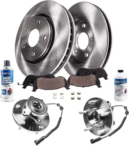 Miniatura 13 de Detroit Axle - 4 rotores de freno para Ford 2012 2013 2014 F-150 Lobo, repuesto de rotores de freno de disco: rotor delantero de 13.78 pulgadas