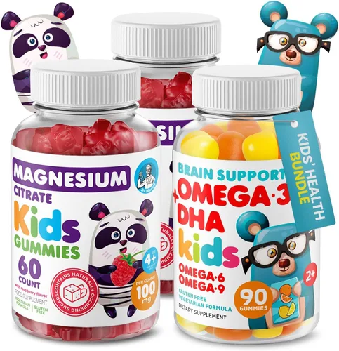 Miniatura 9 de DR. MORITZ Gomitas de magnesio para niños (60 unidades, 2 envases) y Gomitas multivitamínicas para niños (60 unidades, 2 envases) Paquete