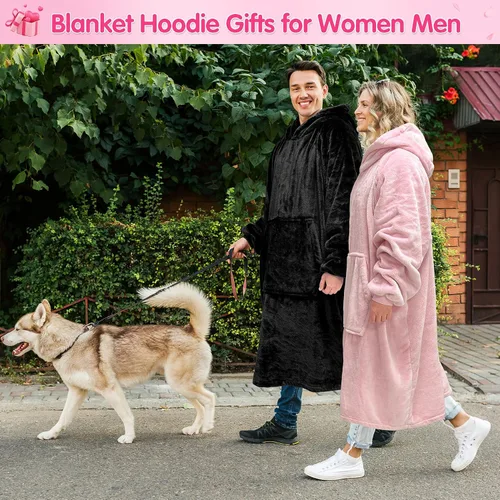 Miniatura 5 de KPBLIS Manta Ponible con Capucha Regalos para Mujeres y Hombres, Acogedoras Mantas con Capucha Sudadera Regalos de Navidad y Cumpleaños para Mujeres