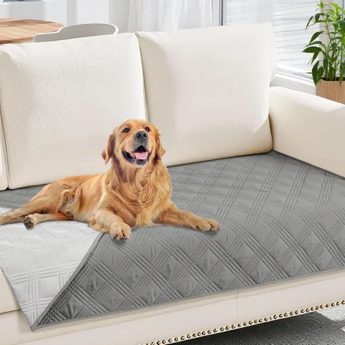 Miniatura 70 de hyha Manta impermeable para perros, manta reversible para cama de mascotas, funda suave para sofá/sillón lavable para perros, fundas impermeables
