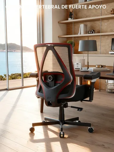 Miniatura 2 de Silla de oficina grande y alta de 700 libras, silla de escritorio ergonómica con cojín grueso de ancho, silla de oficina de malla ejecutiva