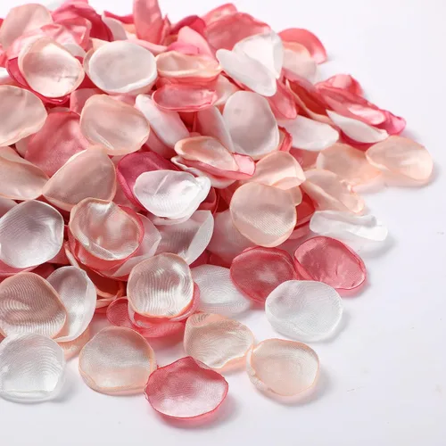 Miniatura 19 de Tigeen 600 pétalos de rosa de seda azul marino artificiales para boda, cesta de flores para niñas, pasillo, dispersos, centros de mesa, fiesta