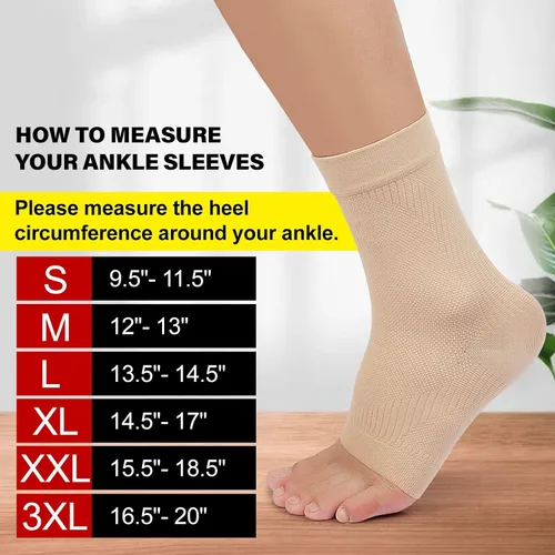 Miniatura 3 de KEKING® Tobillera de compresión para mujeres y hombres, calcetines médicos de compresión de tobillo para fascitis plantar, hinchazón de pies