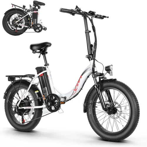 Miniatura 7 de Vivi Bicicleta eléctrica 20 "x3.0 MT20UL Fat Tire Bicicleta eléctrica con 48V 499.2WH batería extraíble