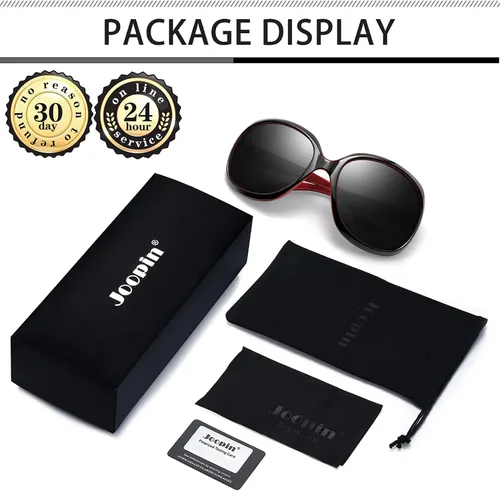 Miniatura 53 de Joopin Lentes de sol de gran tamaño para mujer, polarizados, grandes, para conducción, protección UV, grandes sombras