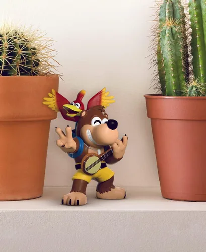Miniatura 3 de Youtooz Figura de vinilo de Banjo Kazooie, figura de acción de 4.5 pulgadas, Banjo el oso con su amigo Kazooie The Red Bird – Colección de figuras