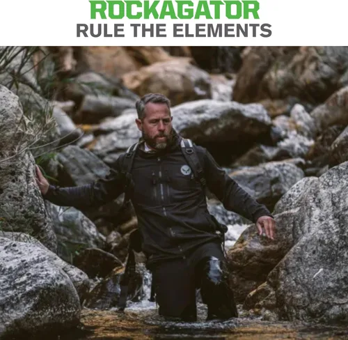 Miniatura 8 de Mochila impermeable Kanarra de 90L de Rockagator para acampada, senderismo, caza - Gran capacidad, cierre enrollable de tapa, Camuflaje, 40 litros