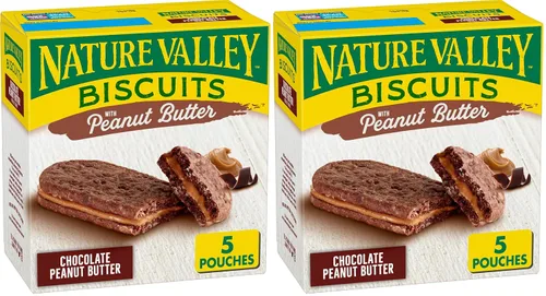 Miniatura 24 de Nature Valley Sándwiches de galletas, mantequilla de almendras, 5 unidades, 6.75 onzas (paquete de 12)