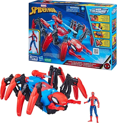 Miniatura 15 de Marvel Spider-Man Car Playset con función de explosión y figura de acción para niños a partir de 4 años