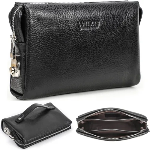Miniatura 28 de Funda de piel de grano superior para hombre y mujer, múltiples bolsillos/ranuras, RFID de gran capacidad para tarjetas, cheques, dinero, pasaporte
