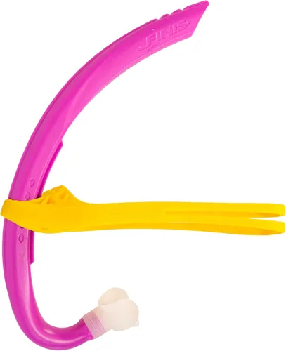 FINIS Stability Snorkel Jr - Para edades de 6 a 10 años - Esnórquel de entrenamiento de natación con correa para la cabeza, tubo más corto y
