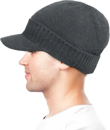 Miniatura 17 de Dahlia Gorro para hombre con visera - lana, sombrero de invierno con borde, forro polar