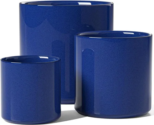 Miniatura 7 de LE TAUCI Macetas de cerámica para interiores, macetas de 10+8+6 pulgadas para plantas de interior, macetas para flores con puntos elevados