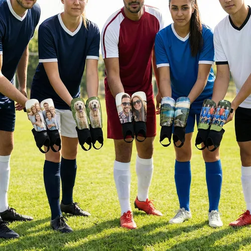 Miniatura 6 de Ubmpj Espinilleras Personalizadas de Fútbol, Espinilleras Personalizadas, Almohadillas Protectoras de Fútbol Personalizadas Regalos para Jugadores