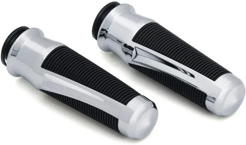 Miniatura 3 de Kuryakyn 5766 Accesorio para manillar de motocicleta: Phantom Hand Grips para motocicletas indias 2014-17, cromado, 1 par
