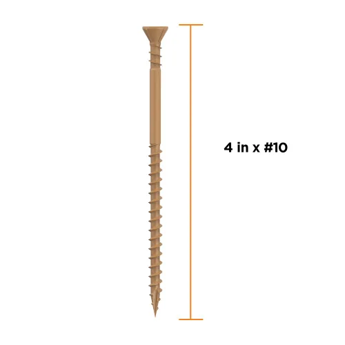 Miniatura 2 de CAMO 4" X #10 - Tornillo de cubierta de 1350 unidades de COUNTERSINKING