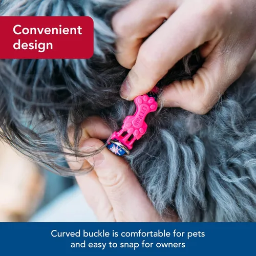 Miniatura 4 de Coastal Pet - Li'l Pals - Collar reflectante para perro, corazón rosa reflectante, 3/8 x 8 a 12 pulgadas