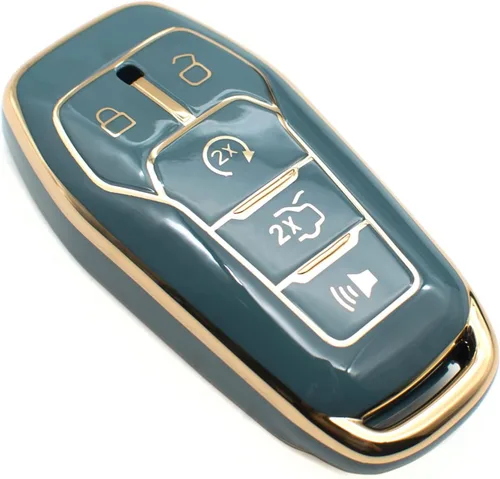 Miniatura 7 de FEYOUN Funda para llavero compatible con Ford Fusion F-150 Edge Explorer Mustang Lincoln MKZ MKC TPU Funda Carcasa Protectora para llavero remoto