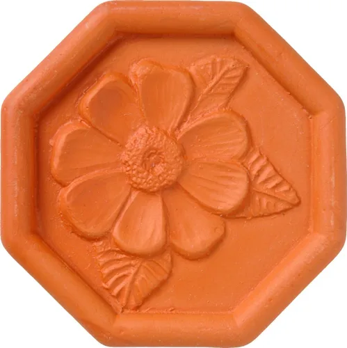Miniatura 5 de JBK Pottery Terracotta Conservador de Azúcar Moreno – Conservador de Azúcar de Terracota Hecho a Mano con Discos Decorativos – Conservador de Azúcar