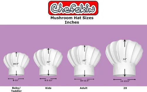 Miniatura 3 de CHEFSKIN Sombrero de chef blanco ajustable para bebés