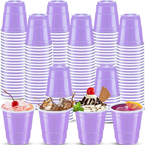 Miniatura 35 de 500 piezas Vasos de Chupito de Plástico Lake Bule de 2 onzas vasos de chupito azules Revelación de Género vasos de chupito desechables para beber