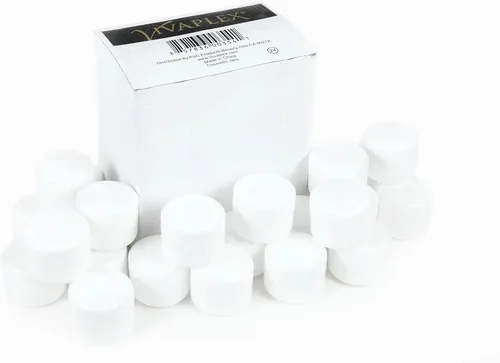 Miniatura 5 de Vivaplex, 24 frascos de cosméticos blancos, de 2 onzas, con forros y tapas de cúpula