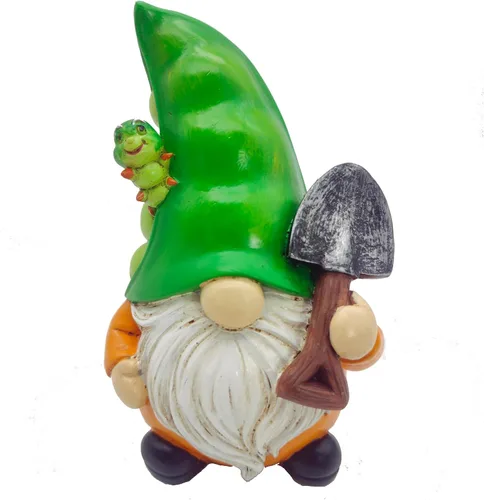 Miniatura 7 de Etlemonde Divertida estatua de gnomo de jardín caprichosa, decoración de resina en forma de uva de 5.9 pulgadas con botella de vino y vidrio, adorno